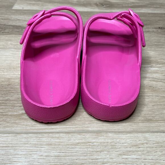 Vince Camuto Women's Pink Double Adjustable Strap Jacquell Slide Sandals sz 7 - Picture 5 of 7